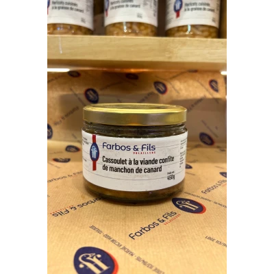 Cassoulet à la viande confite de manchons de canard 450gr Visuel 1 principal