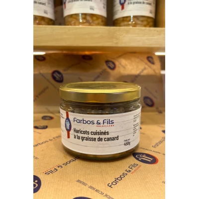 Haricots cuisinés à la graisse de canard 450gr Visuel 1 principal